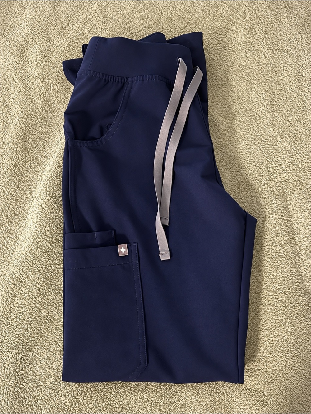 FIGS Navy Kade High Rise Straight Leg Scrub Pants XXSP